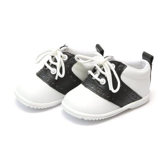 Angel Baby Saddle Oxfords Black/White - Picture 1 of 4